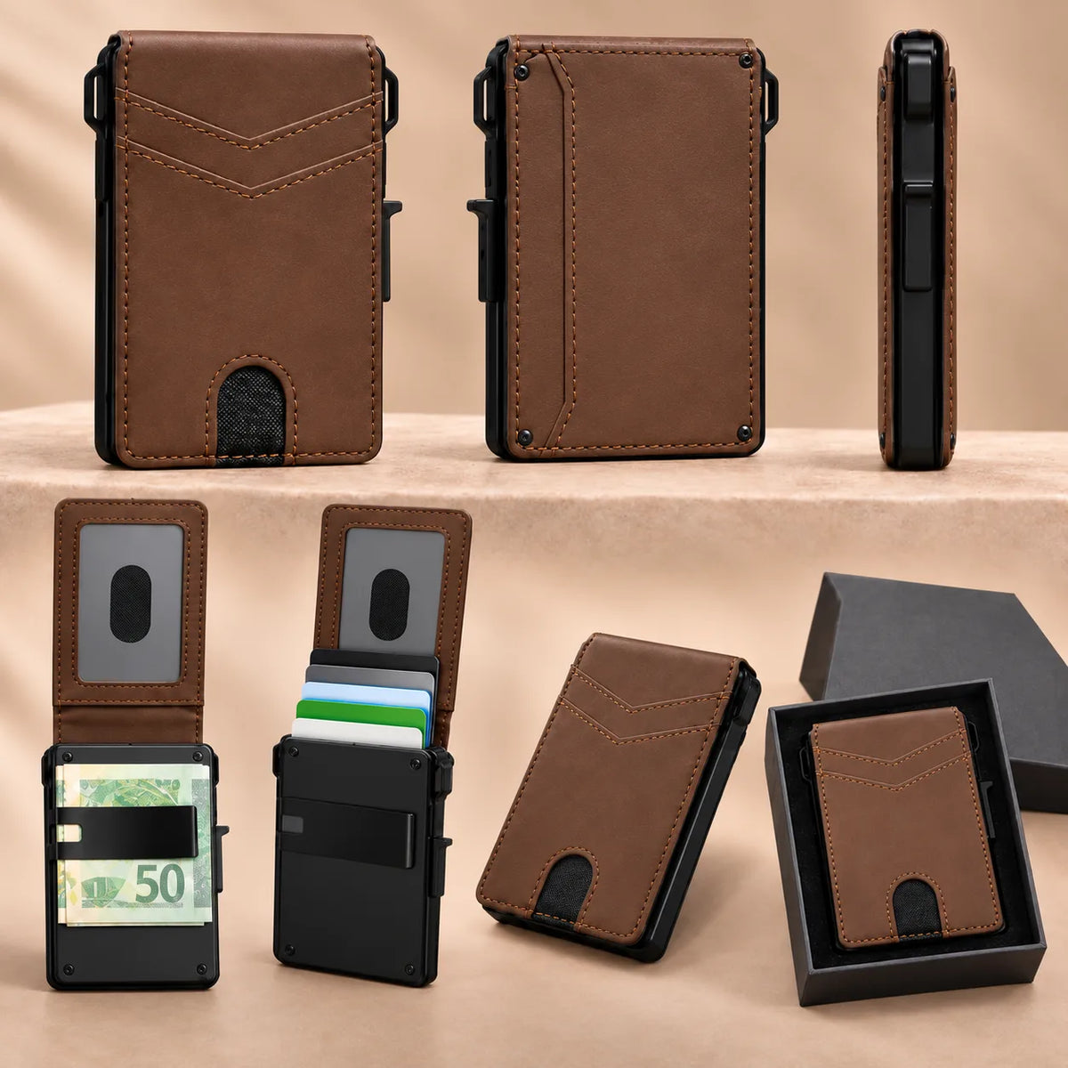 TYVEXO SmartCarry בצבע חום — 360 מעלות